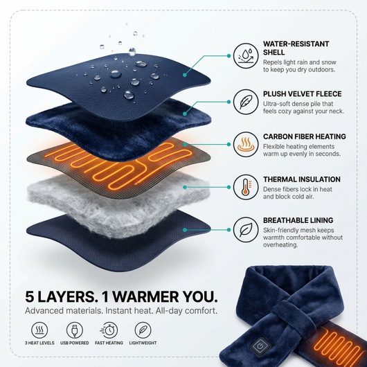 HearthCozy™ Heated Scarf