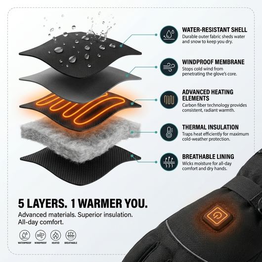 HearthGrip™ Heated Gloves