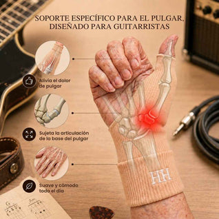 La muñequera del guitarrista
