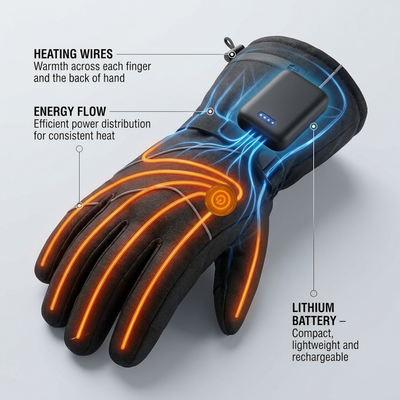 Hand Hearth Heated Gloves