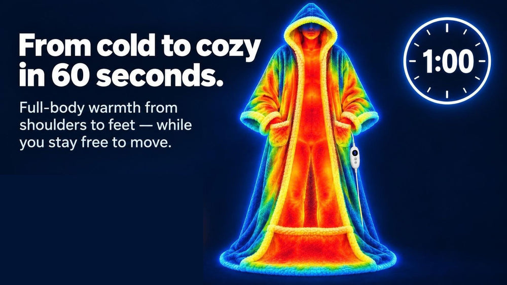 3. You warm up fast, then settle into the exact temperature you want