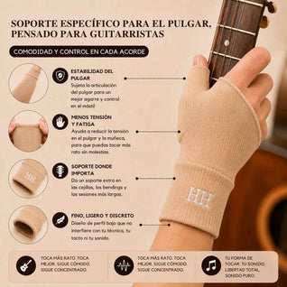 La muñequera del guitarrista