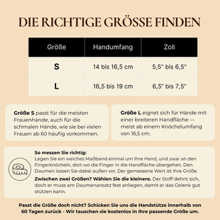 Die Handstütze für Strickerinnen