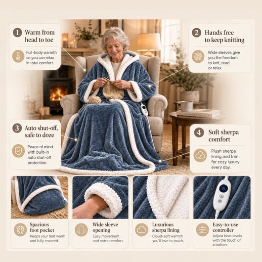 Wearable Heated Blanket