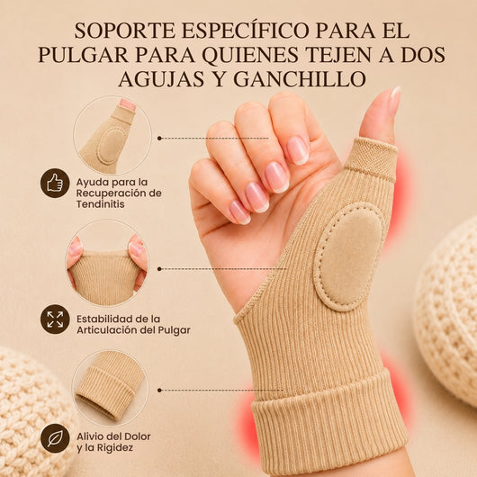 Muñequera con estabilizador de pulgar
