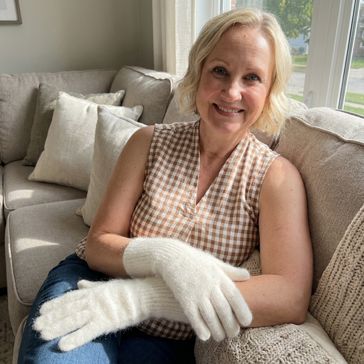 Hand Hearth Angora Gloves