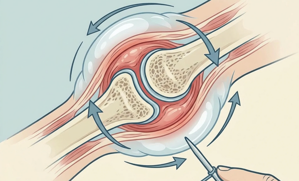 The thing no doctor had explained: the joint is sliding