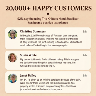 The Knitter's Hand Stabiliser